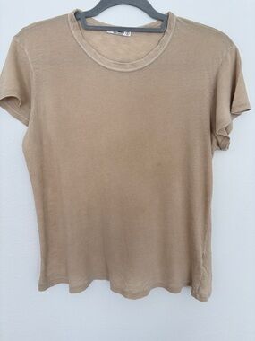 Buck Mason Beige Short Sleeve Crewneck Tee